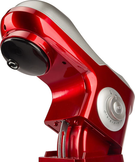 Kraft & Dele Küchenmaschine 3000W mit Rostfreiem Schüssel 6,5lt Rote
