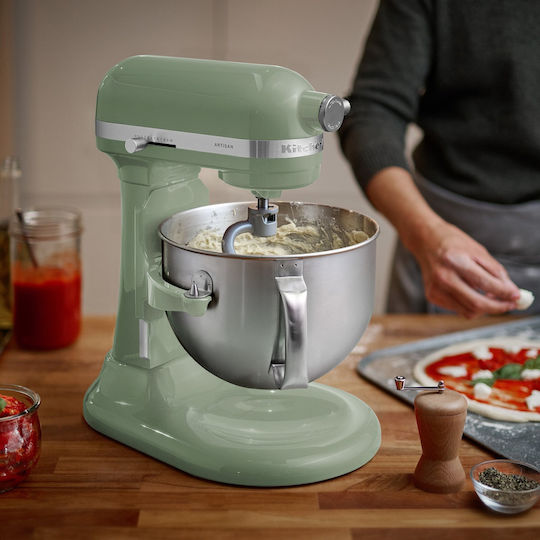 Kitchenaid Artisan Mixer Planetar 375W cu Bol din Inox 5.6lt Verde