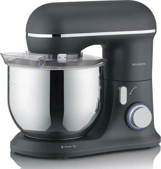 Severin Кухненски робот 1200W с Неръждаем Кaзан 5.3lt Черен