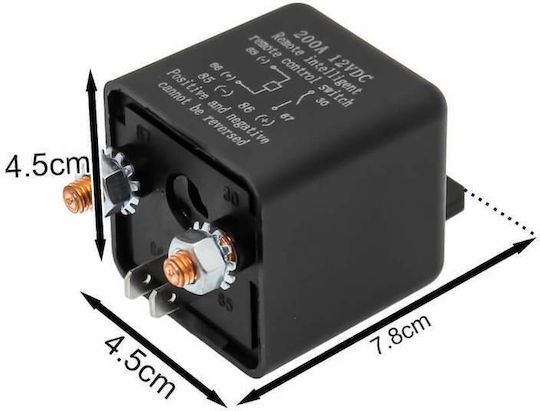 Battery Disconnect Switch Remote Prevents Battery Discharge High Safety 12V 200A Suitable for Cars W17127-2