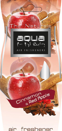 Aqua Cartelă Aromatică Suspendata Mașină The Naturals Scorțișoară și măr roșu 1buc