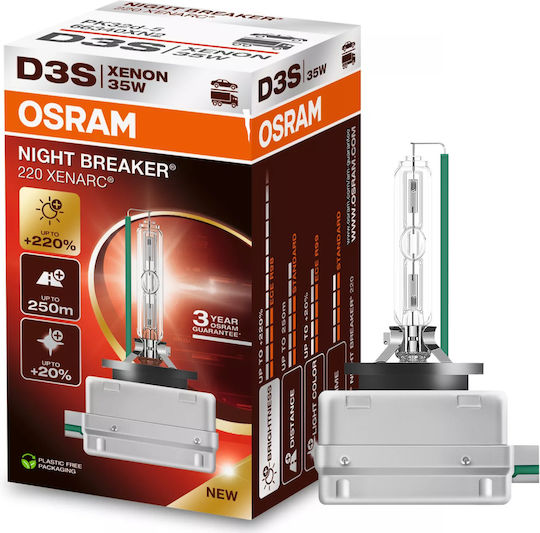 Osram Лампи Автомобила D3S Халогенни 4400К Неутрално бяло 42V 35W 1бр