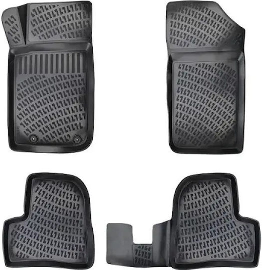 Umbrella Set Covorașe Față și Spate 4buc din Furtun pentru Peugeot 206 1999-2014 Negre
