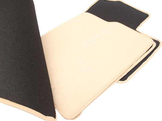 Petex Σετ Μπροστινά και Πίσω Πατάκια 4τμχ για Mazda 6 2002-2008 Μπεζ