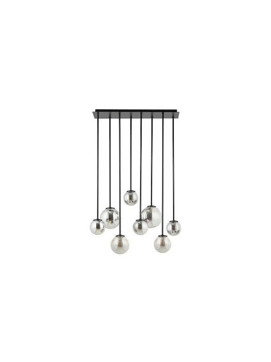 Silber Schwarze Deckenleuchte E27*7 Max 60w Globe Bulb 20cm