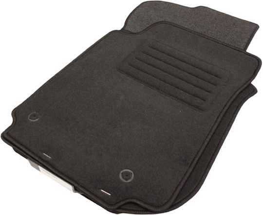 Petex Satz Vorder- und Hintermatten 4Stück aus Teppichboden für Audi 100 1994-1997 Schwarz