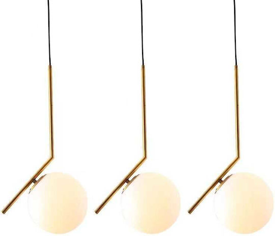 Candelabru E14*3 Max 40w Becuri Glob 20cm Candelabru E14*3 Max 40w Becuri Glob 20cm