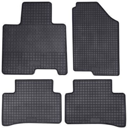Petex Satz Vorder- und Hintermatten 4Stück aus Gummi für Kia Sportage 2008+ Schwarz