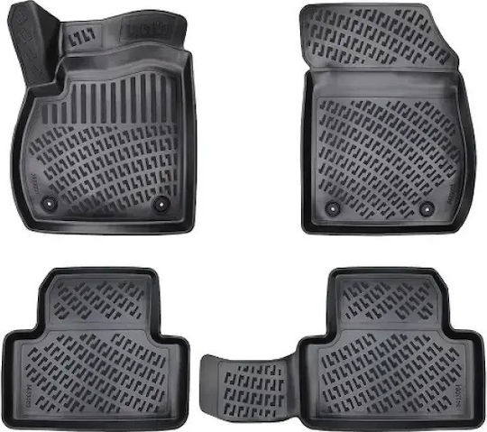 Umbrella Set Covorașe Față și Spate 4buc din Furtun pentru Opel Zafira Tourer 2011-2019 Negre