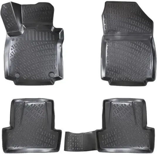 Umbrella Set Covorașe Față și Spate 4buc din Furtun pentru Renault Captur - Capturare 2013-2019 Negre