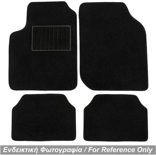 Race Axion Satz Vorder- und Hintermatten 4Stück aus Teppichboden für BMW Serie 6 2003-2011 Schwarz