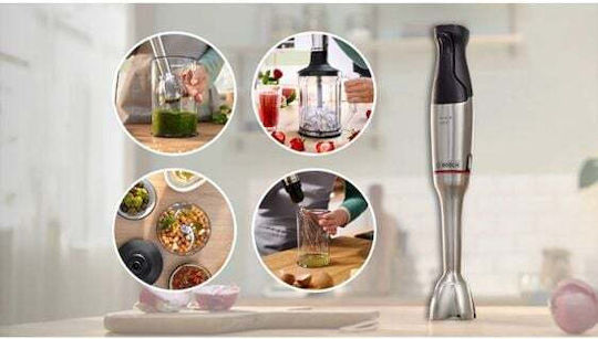 Bosch Handmixer mit Kunststoff-Stab 1200W Grau