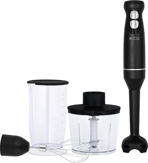ECG Blender de mână cu tijă din plastic 400W negru