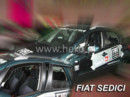 Heko Satz Windabweiser Vordere Dark Fime für Fiat Sechzehn Suzuki SX4 2Stück