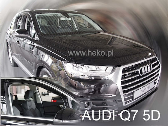 Heko Satz Windabweiser Vordere Dark Fime für Audi Q7 2Stück