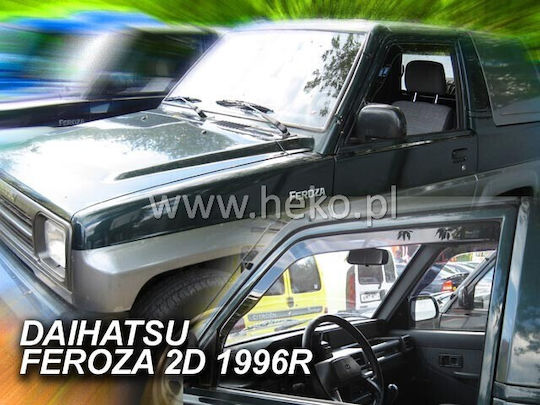 Heko Satz Windabweiser Vordere Dark Fime für Daihatsu Täuschung 2Stück