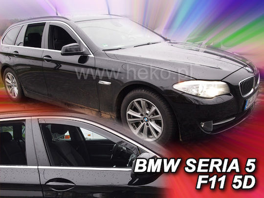 Heko Satz Windabweiser Vordere Dark Fime für BMW Serie 5 2Stück