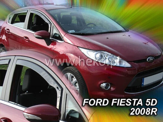 Heko Satz Windabweiser Vordere Dark Fime für Ford Fiesta 2Stück