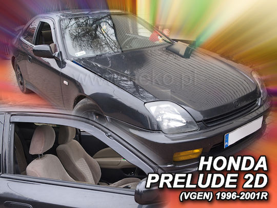 Heko Satz Windabweiser Vordere Dark Fime für Honda Vorspiel 2Stück