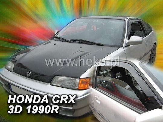 Heko Satz Windabweiser Vordere Dark Fime für Honda CRX 2Stück