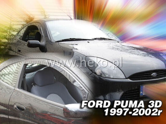 Heko Satz Windabweiser Vordere Dark Fime für Ford Puma 2Stück