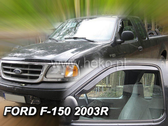 Heko Satz Windabweiser Vordere Dark Fime für Ford F 150 2Stück