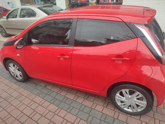 Heko Satz Windabweiser Vordere Dark Fime für Toyota Aygo 3D 2014+ 2Stück