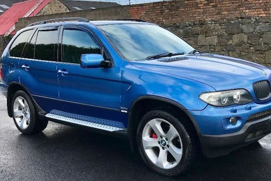 Heko Satz Windabweiser Vordere und Hintere Dark Fime für BMW X5 4Stück