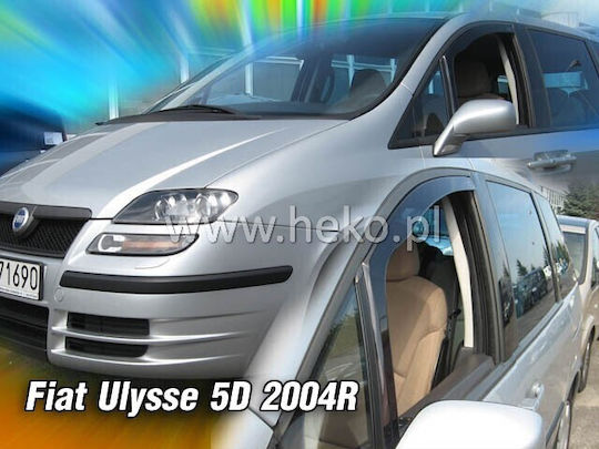 Heko Satz Windabweiser Vordere Dark Fime für Fiat Eins 2Stück