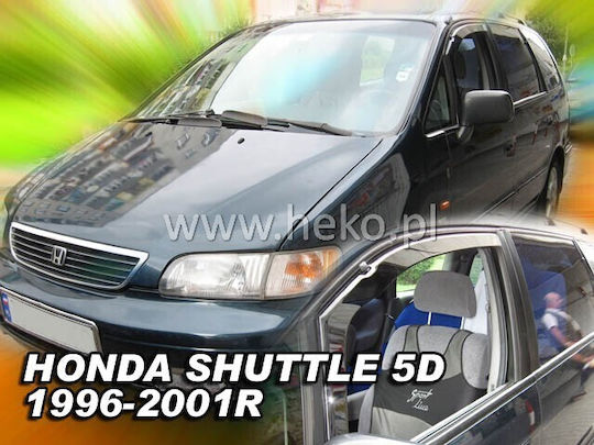 Heko Set of Windbreakers Front Car Dark Fime for Honda Shuttle 2pcs