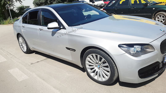 Heko Satz Windabweiser Vordere und Hintere Dark Fime für BMW Serie 7 4Stück