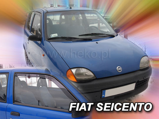 Heko Set of Windbreakers Front Car Dark Fime for Fiat Uno 2pcs