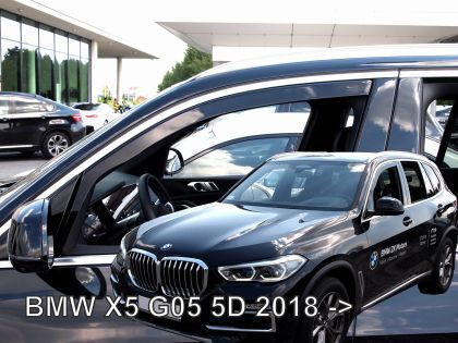 Heko Satz Windabweiser Vordere Dark Fime für BMW X5 2018+ 2Stück