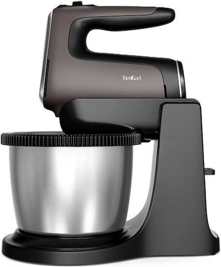 Tefal Powermix Silence Μίξερ με Inox Κάδο 2.5lt Μαύρο 850W