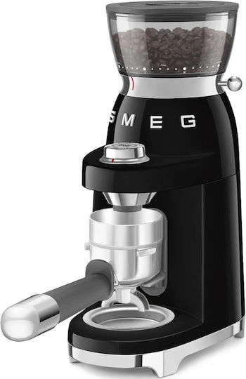 Smeg Електрическа Кафемелачка 150W с Капацитет 240gr и 8 Степени на Смилане Черна