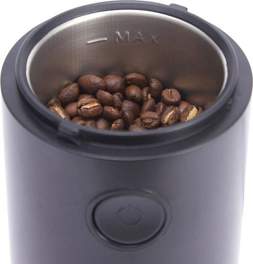 Kraft & Dele Râșniță Electrică de Cafea 200W cu Capacitate de 50gr Negru