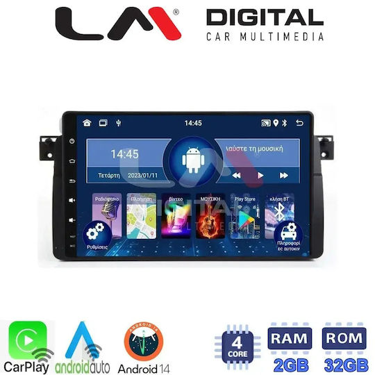 LM Digital Car Audio System for BMW Series 3 (E46) E46 1998 2005 with Touch Screen 9"