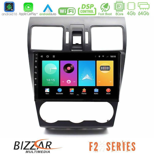Bizzar Car Audio System for Subaru Forester 2015-2018 (Bluetooth/USB/WiFi/GPS/Apple CarPlay/Android Auto) with 9" Touch Screen