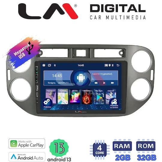 LM Digital Auto-Audiosysteme für Volkswagen Tiguan 2007 2016 Bluetooth USB Eingebautes Wi-Fi GPS Apple CarPlay Android Auto