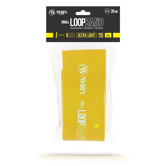 AMILA Resistance Band Loop Very Light Yellow 1.2m