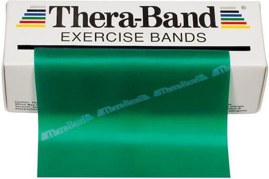 Thera-Band Ελαστικός Ιμάντας Γυμναστικής Σκληρός Πράσινος 5.5m 1.5m