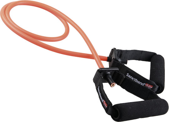 Sanctband Active Λάστιχο Γυμναστικής Σωληνωτό Μέτριο με Λαβές Πορτοκαλί 1.5m