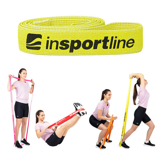 inSPORTline Band Гума За Фитнес Цикъл Среден Жълта