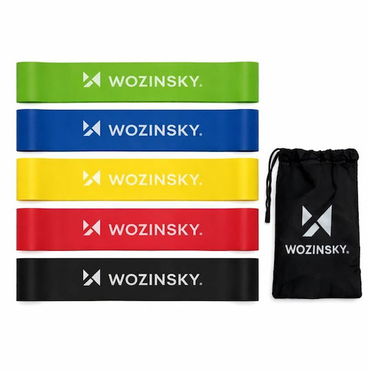 Wozinsky Loop Widerstandsbänder Set 5 Stück Mehrfarbig