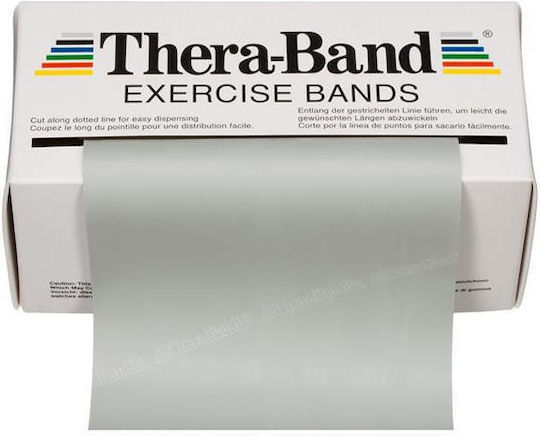 Thera-Band Bandă de rezistență pentru exerciții Foarte tare Argintiu 5.5m 5.5m