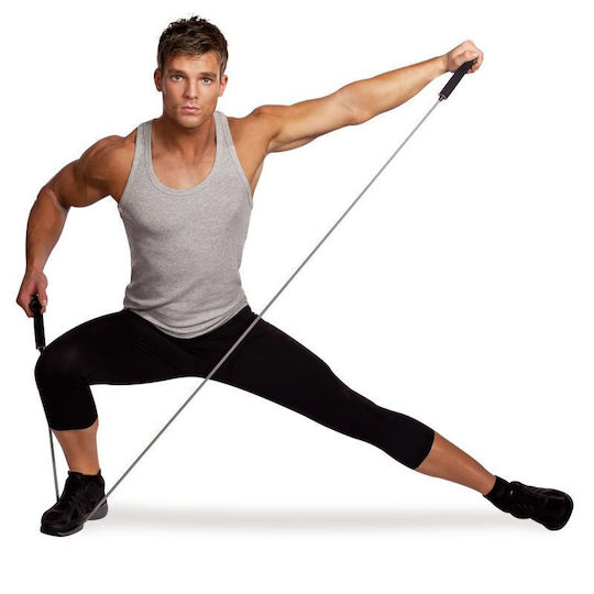 Body Sculpture Body Sculpture Resistance Band Gymtube Soft with Handles Gray 2.2m