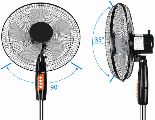 Ανεμιστήρας Ορθοστάτης 45W Μαύρος