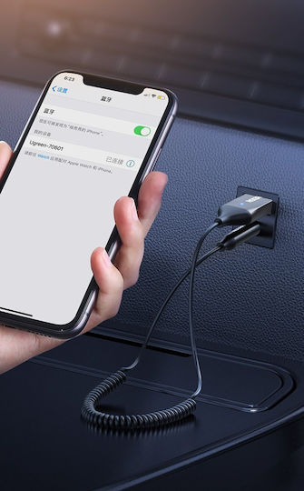 Ugreen CM309 Bluetooth Автомобилен за Таблото (AUX / Аудиоприемник / с USB Порт за Зареждане)