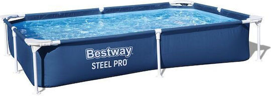 Bestway Steel Pro Swimming Pool with Metallic Frame 221x150x43cm Blue