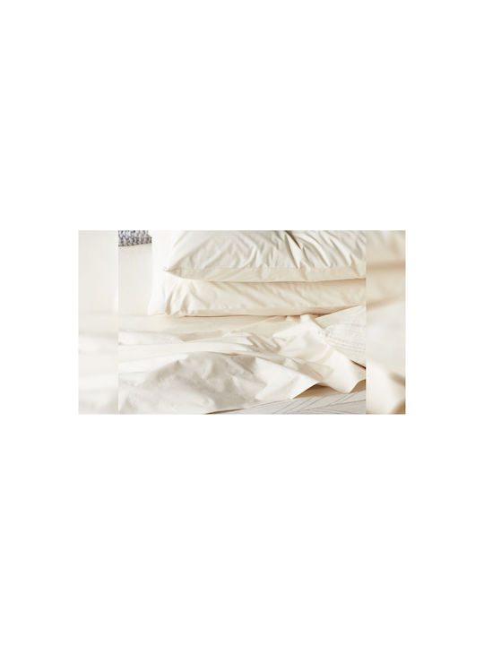 Valeria Home Husă Pentru Pilotă 100% Bumbac Semi-dublă 180x200 Bumbac Albă